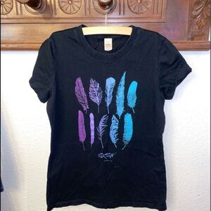 SXSW South x Southwest Black Tee Feather Austin Music Festival Band Concert Film